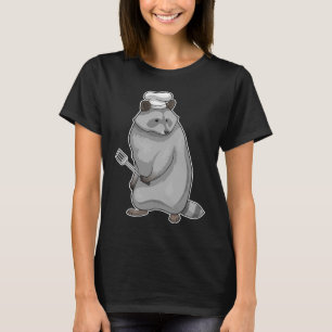 Racoon Cook Koch hat T-Shirt