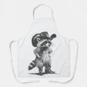 Racoon Cowboy Funny Racoon Grafik Männer Frauen Schürze (Vorderseite)
