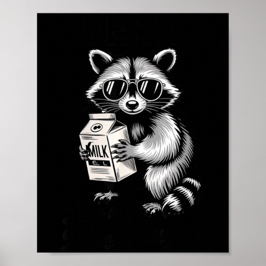 Racoon Feral Like My Blood Sugar Diabetes Awarenes Poster (Vorne)
