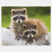 Racoon Fleecedecke (Vorderseite (Horizontal))