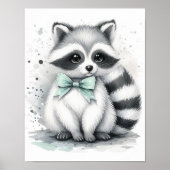 Racoon Forest Kinderzimmer Wall Art Poster (Vorne)
