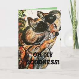 Racoon-Geburtstagskind Karte