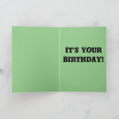 Racoon-Geburtstagskind Karte (Innenseite)