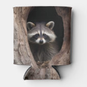 Racoon in der Baumhöhle Dosenkühler (Vorderseite)
