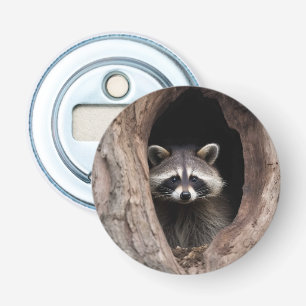 Racoon in der Baumhöhle Flaschenöffner
