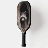 Racoon in der Baumhöhle Pickleball Schläger (Links)