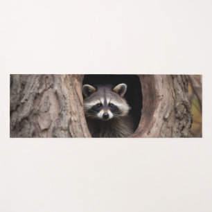 Racoon in der Baumhöhle Yogamatte