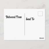 Racoon Looking Postkarte (Rückseite)