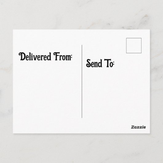 Racoon Looking Postkarte (Rückseite)