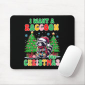 Racoon Lover Christmas Weihnachten Ich Wollte ein Mousepad (Mit Mouse)