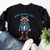 Racoon modische Tiermode Sweatshirt