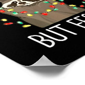 Racoon Overstimulated But Festive Christmas Men Wo Poster (Ecke)