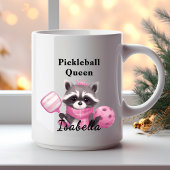 Racoon Pink Pickleball Queen Mug Kaffeetasse