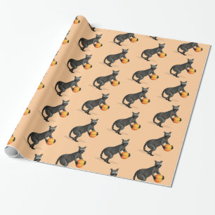 Racoon Playing Basketball Geschenkpapier