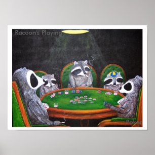 Racoon-Poker Poster