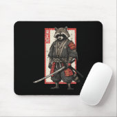 Racoon Samurai Katana Japanischer Krieger Männer B Mousepad (Mit Mouse)