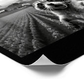 Racoon Selfie With Alien Ufo Funny Racoon Alien Bi Poster (Ecke)