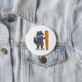 Racoon Skier Ski Button (Beispiel)