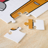 Racoon Skier Ski Puzzle (Seite)