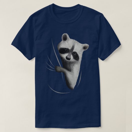 Racoon-Tier, das von innen kommt T-Shirt (Design vorne)
