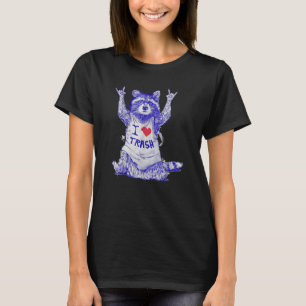 Racoon Tragen I Liebe Trash Raccoon Wildtier T-Shirt