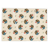 RACOON UND HÖRT VINTAGE Geschenktasche Große Geschenktüte (Rückseite)