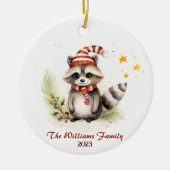 Racoon Weihnachtsschmuck (Vorne)