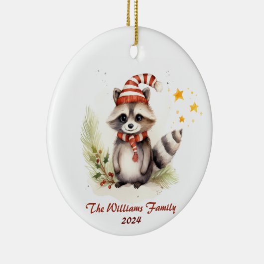 Racoon Weihnachtsschmuck (Rechts)