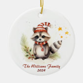 Racoon Weihnachtsschmuck (Vorne)