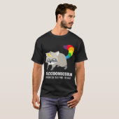 Racoonicorn  Funny rash Panda Raccoon Unicorn T-Shirt (Vorne ganz)
