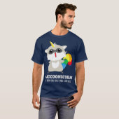 Racoonicorn  Funny Trash Panda Raccoon Unicorn T-Shirt (Vorne ganz)