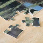 Racoons überfallen die wilde Natur des Ententeichs Puzzle (Seite)