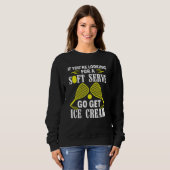 Racquet Ball Go Get Ice Cream Racquetball Player Sweatshirt (Vorne ganz)