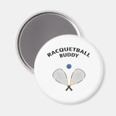 Racquetball Buddy Magnet (Vorderseite/Rückseite)