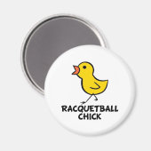 Racquetball Chick Magnet (Vorderseite/Rückseite)