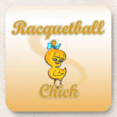 Racquetball Chick Untersetzer (Vorderseite)