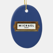 Racquetball Collectible Keramik Ornament (Hinten)