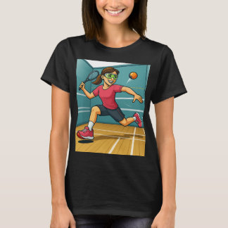 Racquetball-Frau T-Shirt