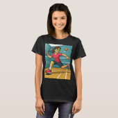 Racquetball-Frau T-Shirt (Vorne ganz)