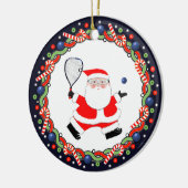 Racquetball Holiday Geschenk Keramik Keramik Ornament (Links)