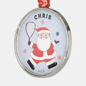Racquetball Holiday Keepake Geschenk Ornament Aus Metall (Links)