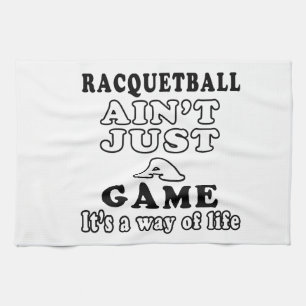 Racquetball ist nicht gerade ein Spiel, das es Geschirrtuch