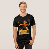 Racquetball - It's ok to hit a wall Tri-Blend Shirt (Vorderseite voll)