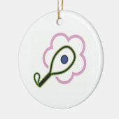 Racquetball-Mädchen Keramik Ornament (Links)