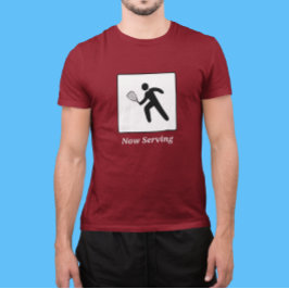 Racquetball Player Fußgängerzone Zeichen und Text T-Shirt