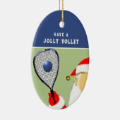 Racquetball Player Holiday Gift Keramik Ornament (Rechts)