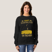 Racquetball Player On The Moon Sweatshirt (Vorne ganz)