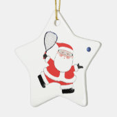 Racquetball Player Weihnachtskollektiv Keramik Ornament (Links)