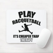 Racquetballspielerentwürfe Mousepad (Mit Mouse)