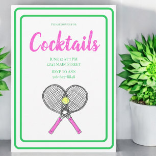Racquets Cocktail Party Balls Einladung